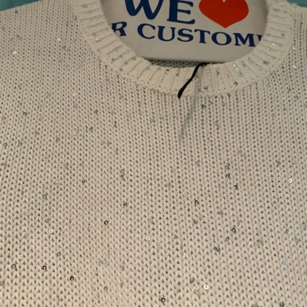 Generation Love sleeveless sequin white top